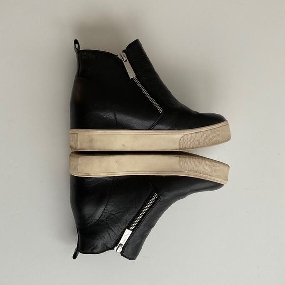 J/Slides NYC Sky Sneaker Boothies Sz 5M Zip Up Sides Ankle Almond Toe Streetwear - Picture 6 of 9